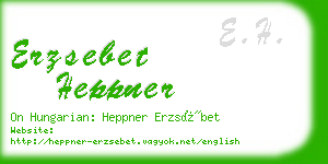 erzsebet heppner business card